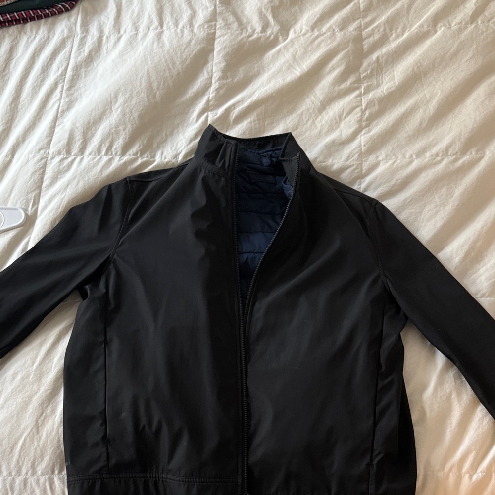 Zachary Prell Black Lightweight Jacket / Vest- 2 in 1